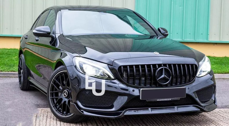 FOR MERCEDES C CLASS W205 C63 BODYKIT BODY KIT FRONT SPLITTER LIP DIFFUSER 15-18