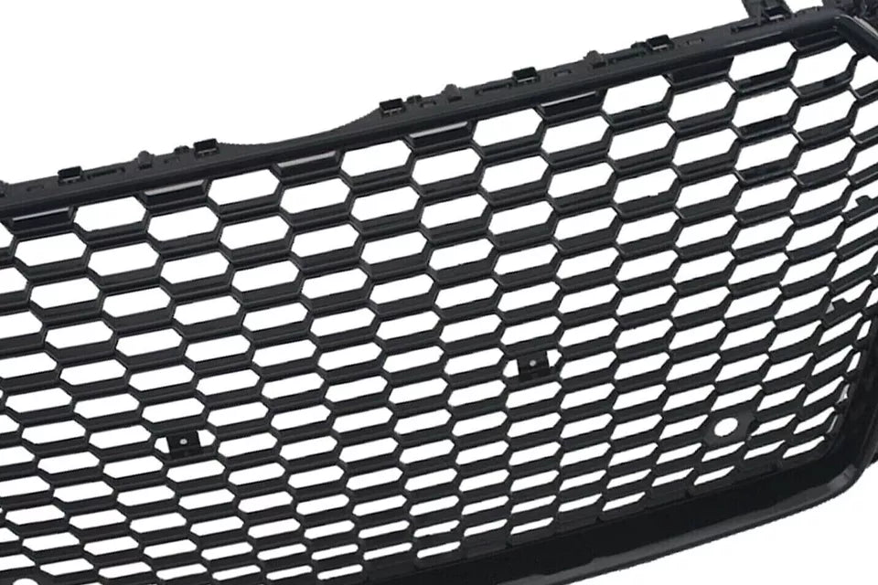 FOR AUDI TT MK3 FV 8S 2014+ FRONT GRILLE RS HONEYCOMB MESH STYLE GLOSS BLACK
