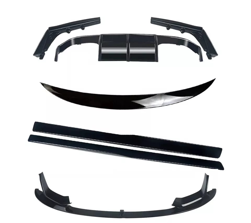 FOR BMW 3 SERIES F80 M3 BODYKIT BODY KIT SPLITTER FRONT LIP REAR DIFFUSER GLOSS