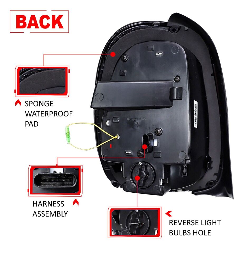 PAIR LED TAIL LIGHTS FOR MINI COOPER F55 F56 F57 2014-2022 UNION JACK REAR LAMP