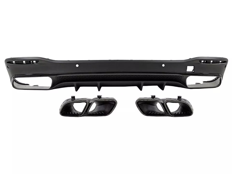 REAR DIFFUSER & BLACK TAILPIPEPS FOR MERCEDES GLE ML V167 W167 GLE63 STYLE 2019+