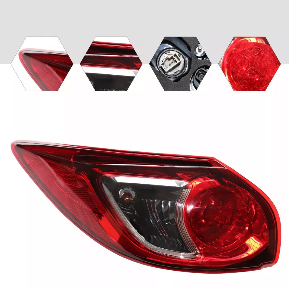 LEFT PASSENGER SIDE FOR MAZDA CX-5 2011-2015 OUTER REAR TAIL LIGHT BRAKE LAMP