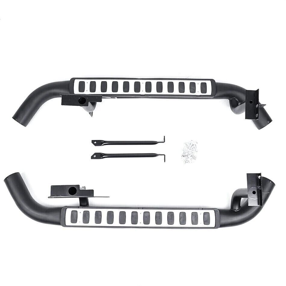 SIDE STEPS RUNNING BOARDS FOR LAND ROVER DEFENDER 90 L316 FIRE AND ICE STYLE 03+
