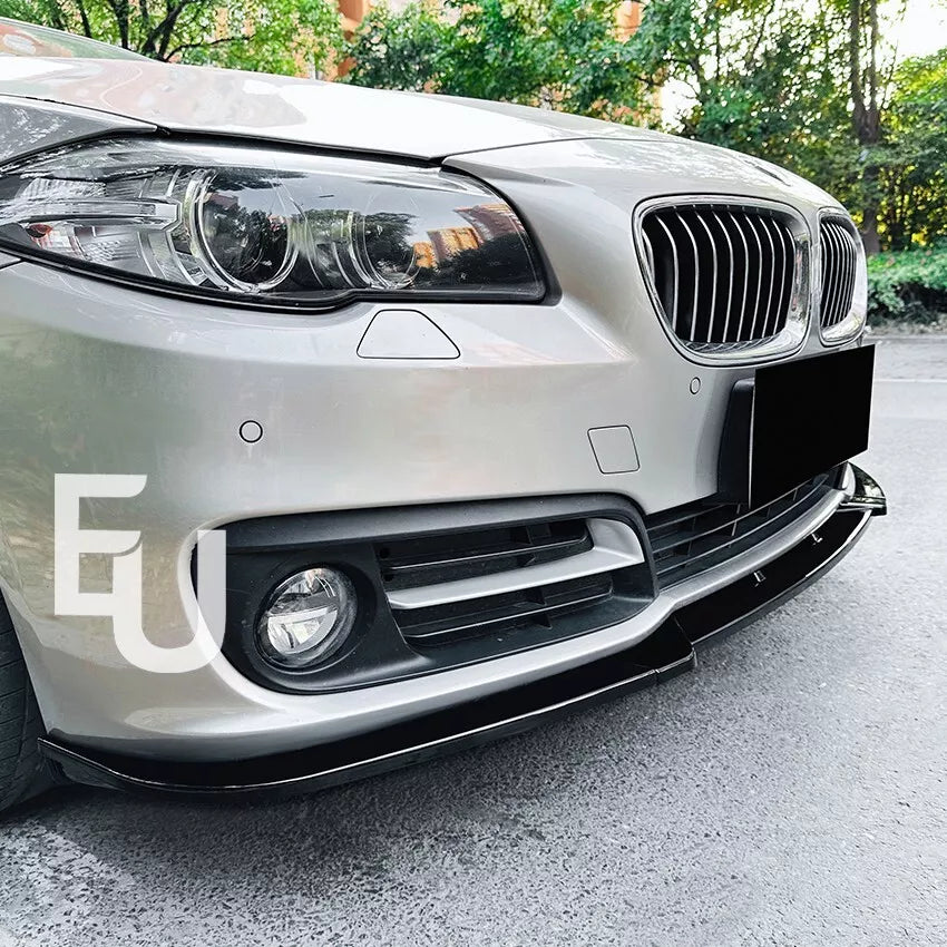 FOR BMW 5 SERIES F10 F11 LCI SE STANDARD FRONT SPLITTER LIP GLOSS BLACK 13-17