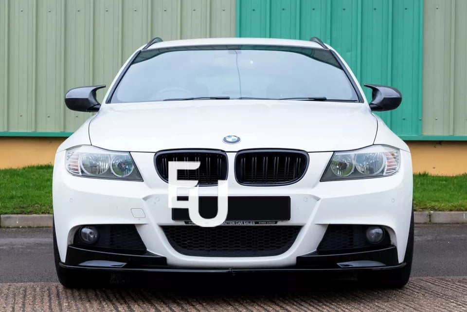 FOR BMW 3 SERIES E90 E91 E92 E93 M3 FRONT SPLITTER SPOILER LIP GLOSS BLACK 07-13