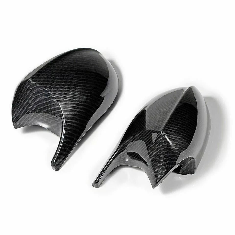CARBON FIBER WING MIRROR COVER CAPS FOR BMW E90 E92 E93 E81 E87 05-07 PRE-LCI