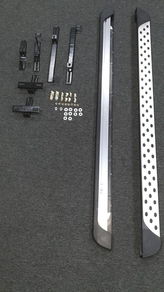 FOR NISSAN QASHQAI J11 SIDE STEPS RUNNING BOARDS SILVER NEW STYLE PAIR 2015+