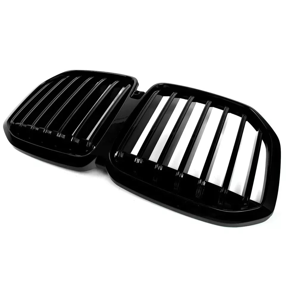 FOR BMW X7 G07 MP STYLE FRONT SINGLE SLAT KIDNEY GRILL GRILLE GLOSS BLACK