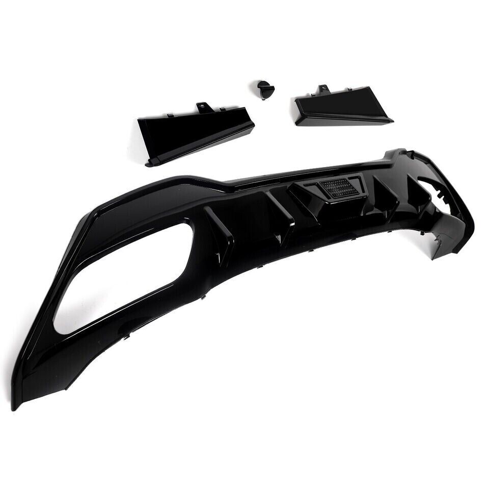 REAR DIFFUSER WITH LED LIGHT FOR BMW 8 SERIES G14 G15 M SPORT GLOSS BLACK 2019+
