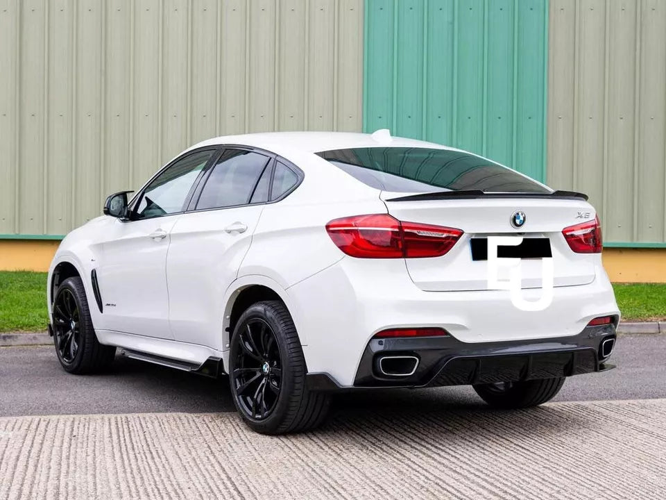 BMW X6 F16 F86 M Sport M4 Style Rear Trunk boot Spoiler Wing Gloss Black 14-19