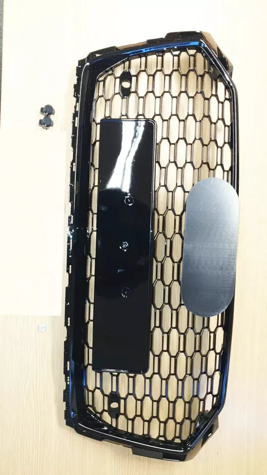 GLOSS BLACK HONEYCOMB RADIATOR BUMPER GRILLE  FOR AUDI A5 S5 F5 RS STYLE 2016-20