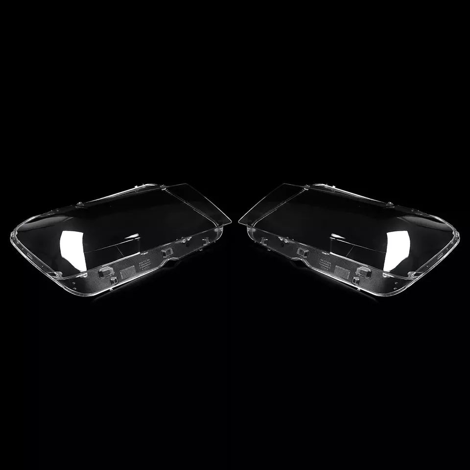 PAIR LEFT RIGHT L+R HEADLIGHT HEADLAMP LENS SHELL COVER FOR BMW X3 F25 2010-2013