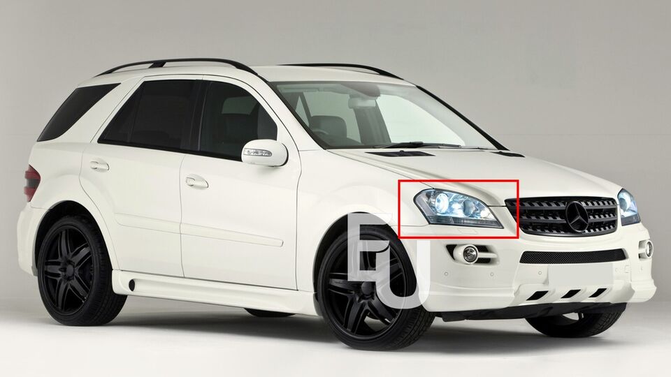 RIGHT HEADLIGHT CLEAR LENS COVER FOR MERCEDES BENZ W164 ML-CLASS ML350 2006-2008