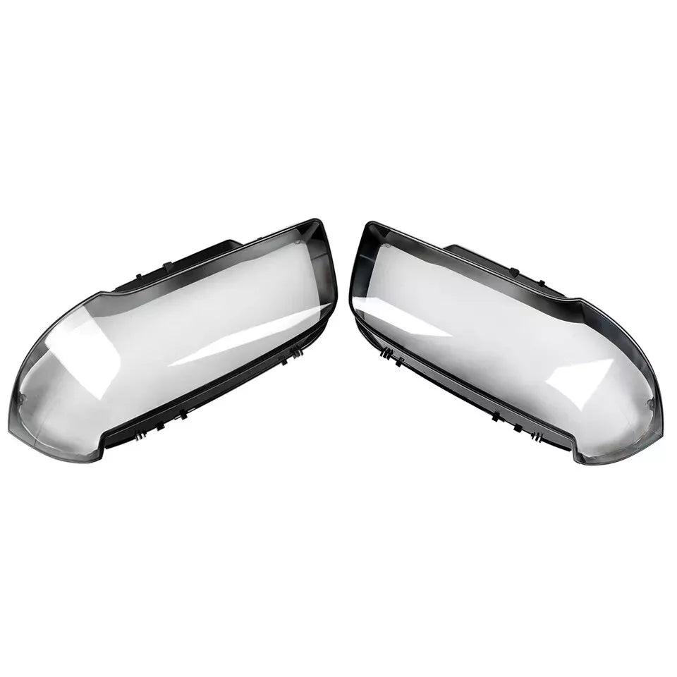 PAIR FRONT HEADLIGHT LENS REPLACEMENT COVER LEFT RIGHT FOR BMW X3 E83 2004-2010