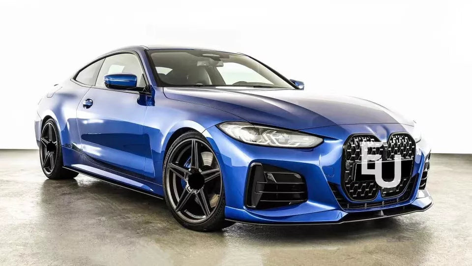 FOR BMW 4 SERIES G22 G23 G26 M SPORT 3D FRONT SPLITTER BUMPER LIP GLOSS