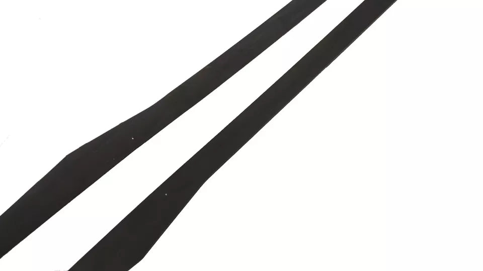 FOR MERCEDES A CLASS W176 AMG STYLE SIDE SKIRT EXTENSION BLADE GLOSS BLACK 2015+