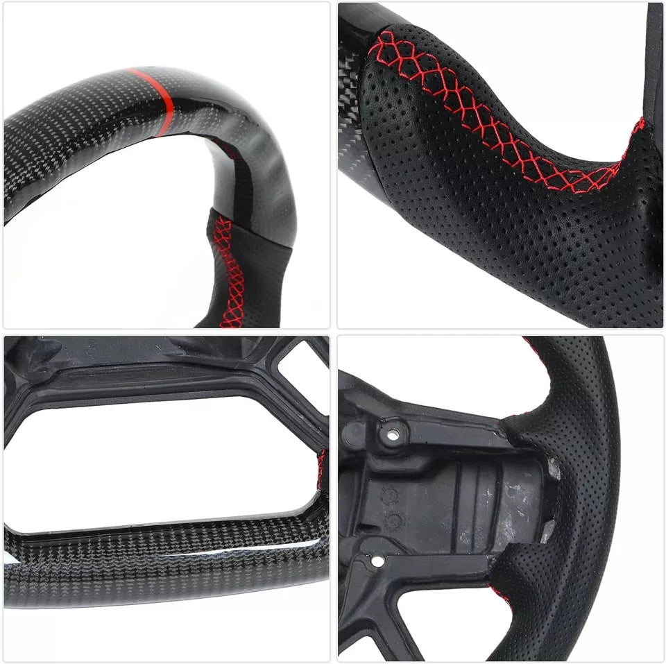 STEERING WHEEL REAL CARBON FIBER EMPTY CORE FOR LAND ROVER DEFENDER 90 110 L663