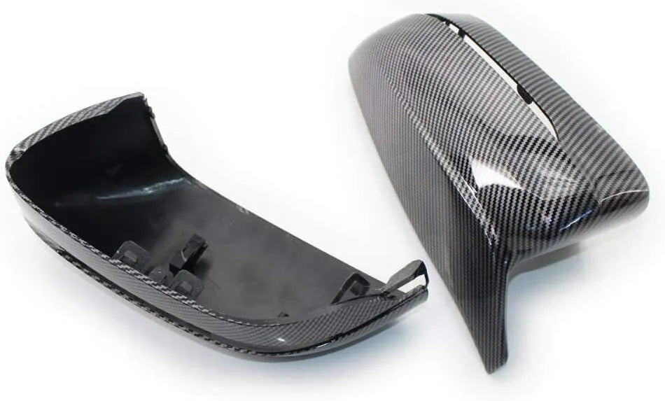FOR BMW 3 5 SERIES G20 G30 CARBON LOOK WING MIRROR COVER REPLACEMENT M STYLE RHD