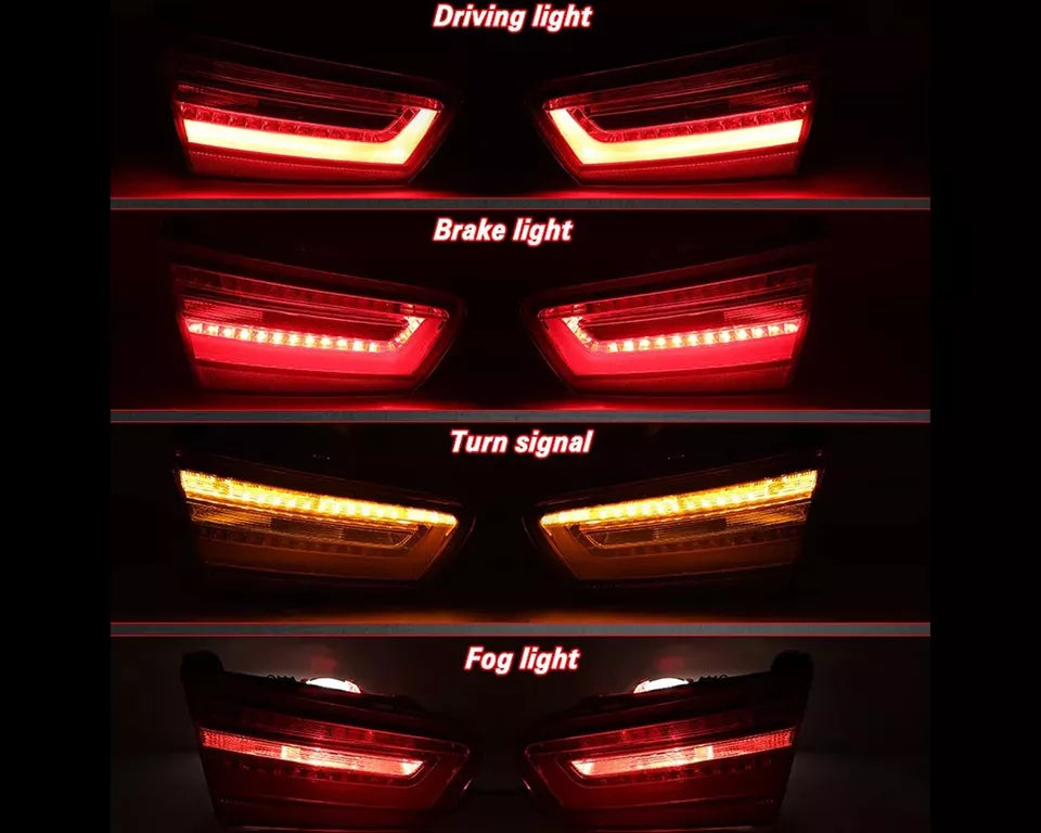 4X REAR LED TAIL LIGHT BRAKE STOP LAMP FOR AUDI A6 C7 2012-2015 LEFT+RIGHT