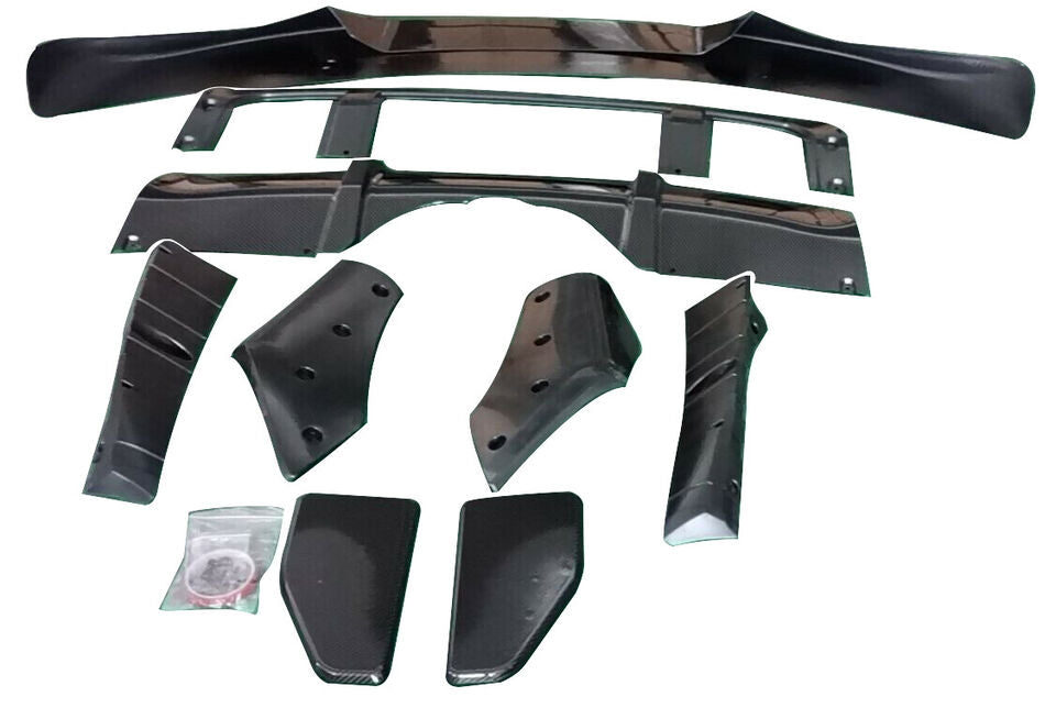 FOR BMW X5 F15 BODYKIT BODY KIT FRONT SPLITTER & REAR DIFFUSER CARBON LOOK