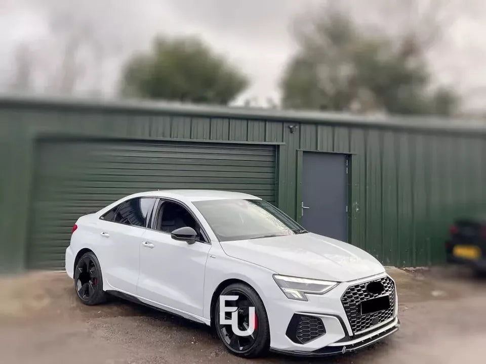 RS3 STYLE HONEYCOMB MESH FRONT GRILLE FOR AUDI A3/S3 8V FACELIFT GLOSS 2016-2019