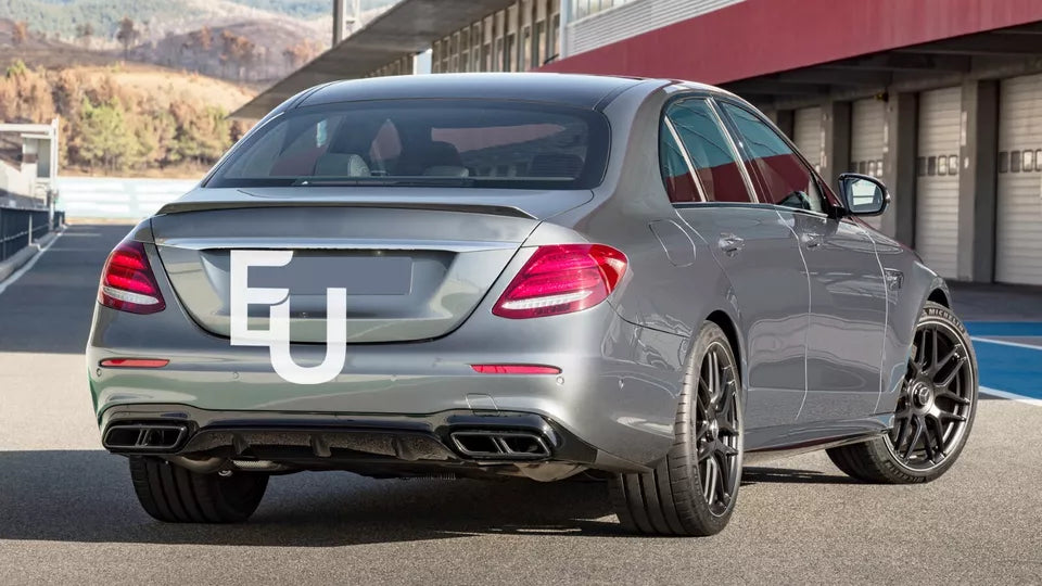 REAR BUMPER DIFFUSER W/ TAILPIPES FOR MERCEDES-BENZ E CLASS W213 SALOON E63 LOOK