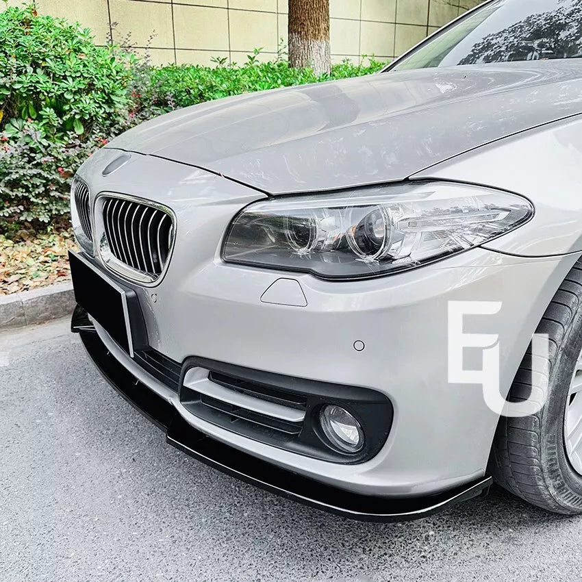 FOR BMW 5 SERIES F10 F11 LCI SE STANDARD FRONT SPLITTER LIP GLOSS BLACK 13-17