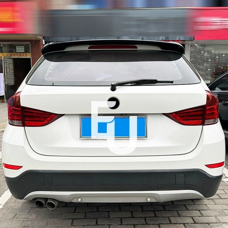 REAR ROOF SPOILER BOOT WING LIP BODY KIT FOR BMW X1 E84 X1M 2009-15 GLOSS BLACK
