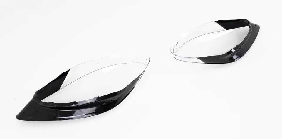 LEFT RIGHT SIDE PAIR HEADLIGHT LENS COVER LAMP FOR PORSCHE CAYENNE 958 2018-2022