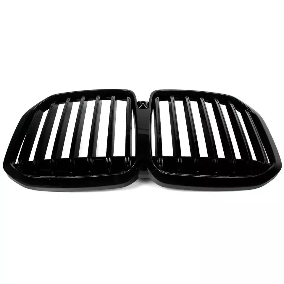 FOR BMW X7 G07 MP STYLE FRONT SINGLE SLAT KIDNEY GRILL GRILLE GLOSS BLACK