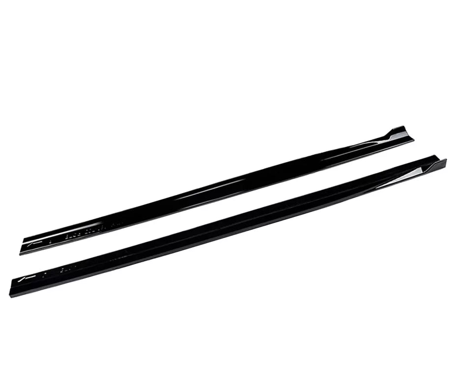 FOR MERCEDES A CLASS W177 CLA C118 SIDE SKIRT AMG LINE EXTENSION BLADE GLOSS 18+