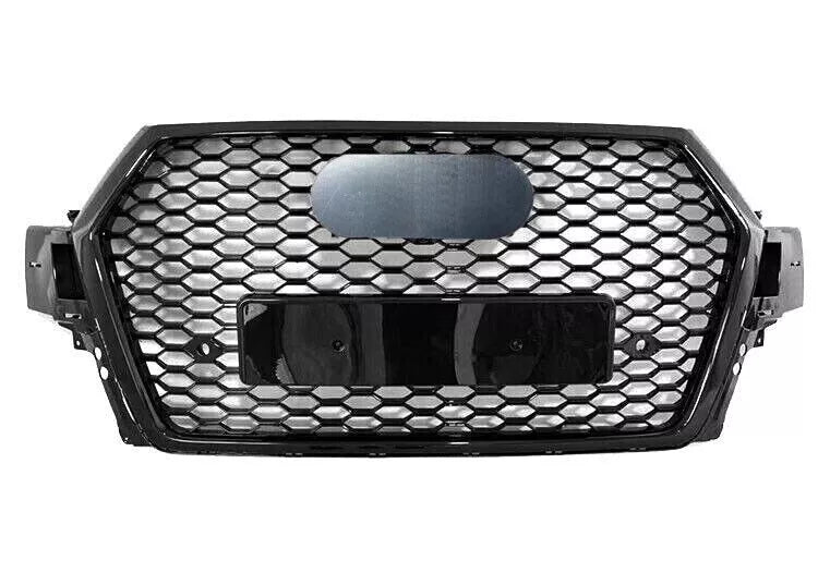FOR AUDI Q7 4M SLINE SQ7 2015-2019 FRONT GRILLE HONEYCOMB GRILL RSQ7 STYLE BLACK