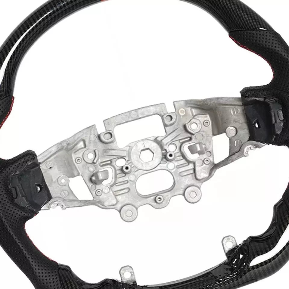 FOR FORD RANGER RAPTOR PY MK4 REAL CARBON FIBER LEATHER STEERING WHEEL 2023 ON