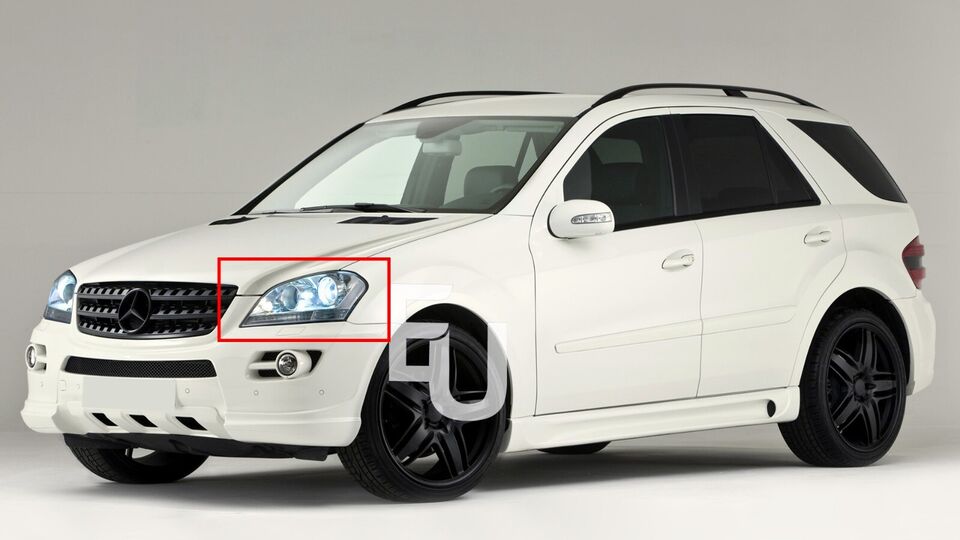 LEFT HEADLIGHT CLEAR LENS COVER FOR MERCEDES BENZ ML-CLASS W164 ML350 2006-2008