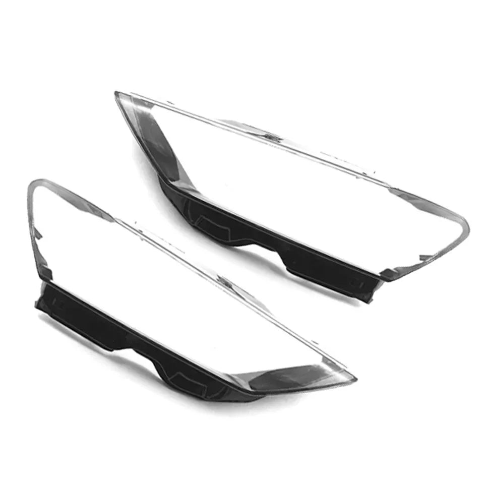 FOR AUDI A7 4K LEFT RIGHT SIDE PAIR FRONT HEADLIGHT HEADLAMP LENS COVER 2019+