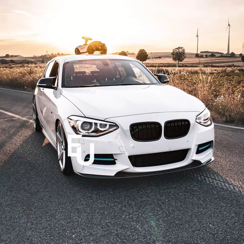 FOR BMW 1 SERIES F20 F21 M SPORT PRE-LCI FRONT BUMPER SPLITTER LIP GLOSS 2011-14