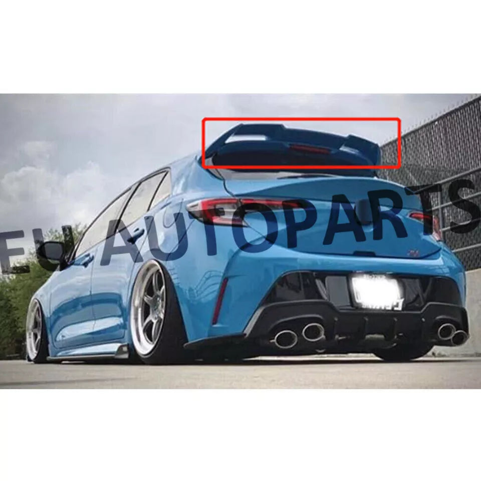 FOR TOYOTA COROLLA E21 GLOSS VORTEX V STYLE REAR ROOF BOOT HATCHBACK SPOILER 18+
