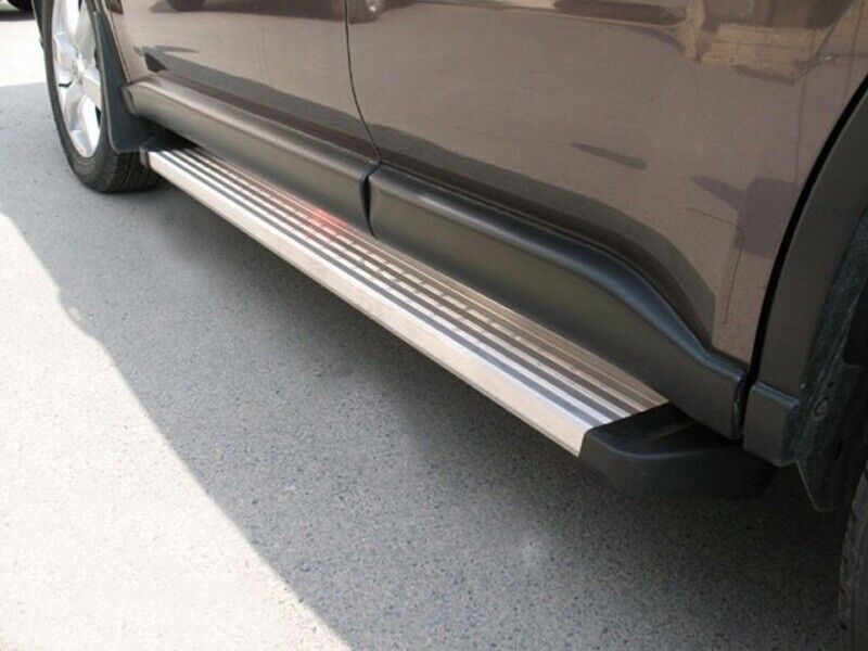 FOR NISSAN X-TRAIL T31 MK2 SIDE STEPS RUNNING BOARDS STEEL BASIC 2007-2013