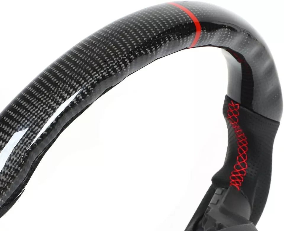 HEATED STEERING WHEEL REAL CARBON FIBER HEAT FOR LAND ROVER DEFENDER 90 110 L663