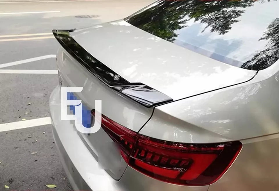 FOR AUDI A4 B9 SEDAN 2016-2020 TRUNK SPOILER WING GLOSS BLACK R STYLE