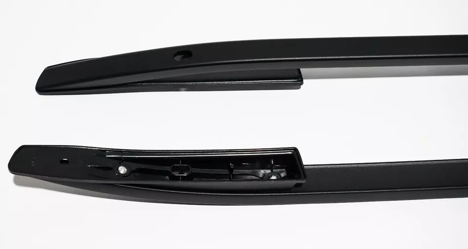 ALUMINIUM BLACK ROOF RAILS RACK SIDE ROOF BARS SETS FOR VOLKSWAGEN AMAROK 2010+