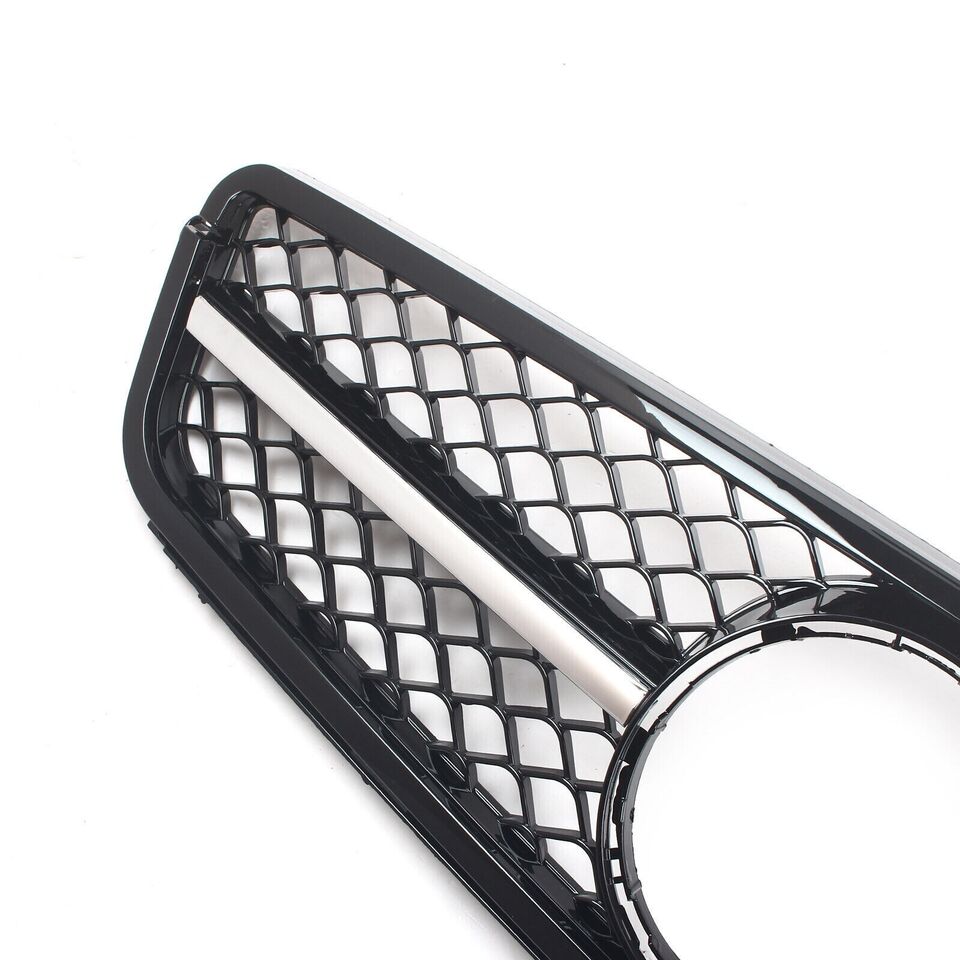 FOR MERCEDES C CLASS W204 07-15 FRONT GRILLE GRILL CHROME GLOSS BLACK AMG STYLE