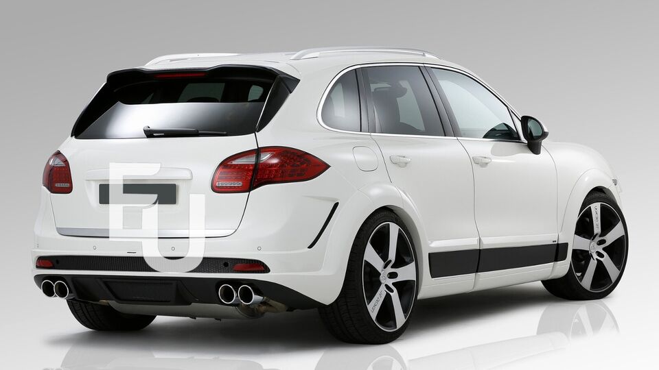 REAR ROOF SPOILER TOP WINDOW WING LIP FOR PORSCHE CAYENNE SUV 10-14 GLOSS BLACK