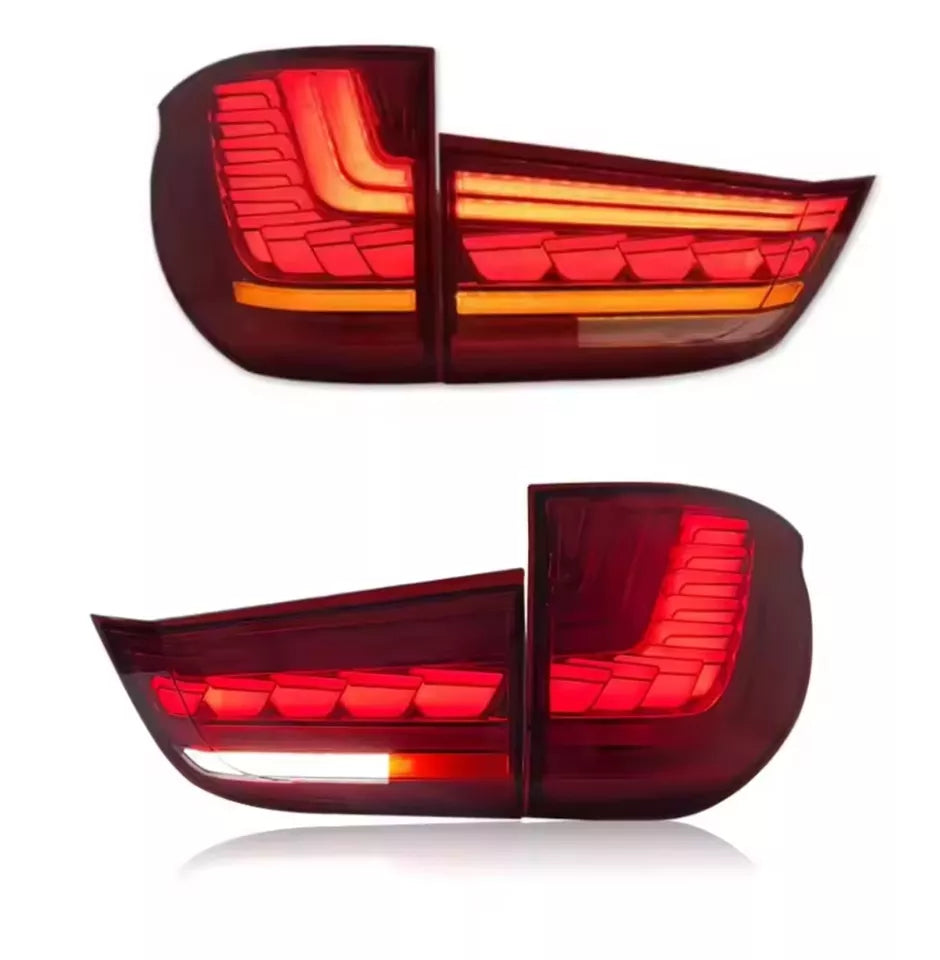 GTS FULL LED PAIR RED ANIMATION TAIL LIGHTS LIGHT LAMP FOR BMW X5 F15 2013-2018