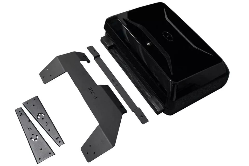 GLOSS BLACK SIDE LUGGAGE BOX WINDOW STORAGE FOR LAND ROVER DISCOVERY 3 4 04-16