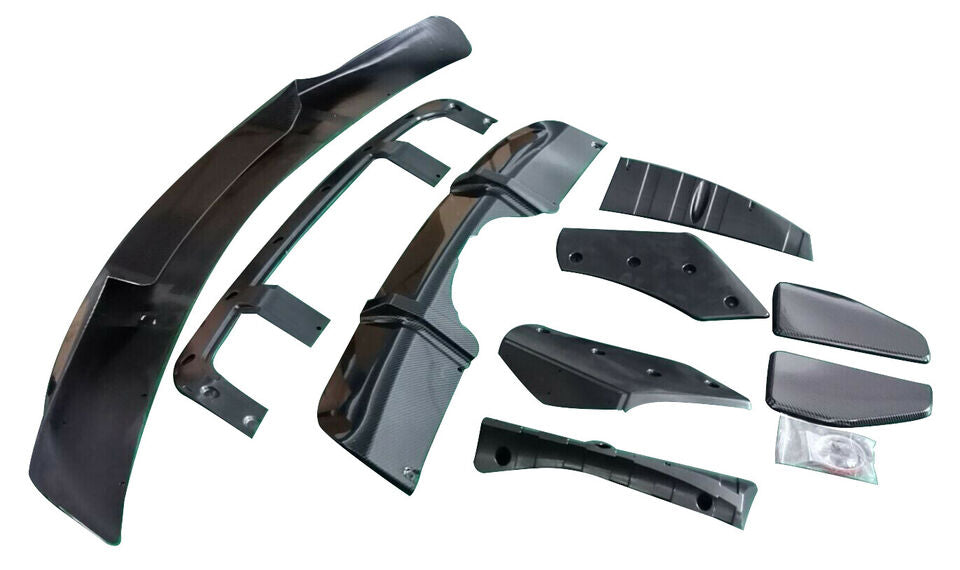 FOR BMW X5 F15 BODYKIT BODY KIT FRONT SPLITTER & REAR DIFFUSER CARBON LOOK