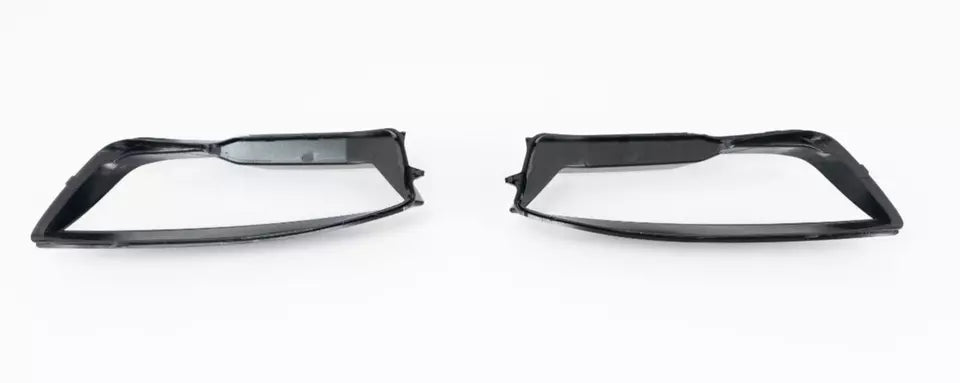 FOR AUDI A7 LEFT RIGHT SIDE PAIR FRONT HEADLIGHT HEADLAMP LENS COVER 2015-2018