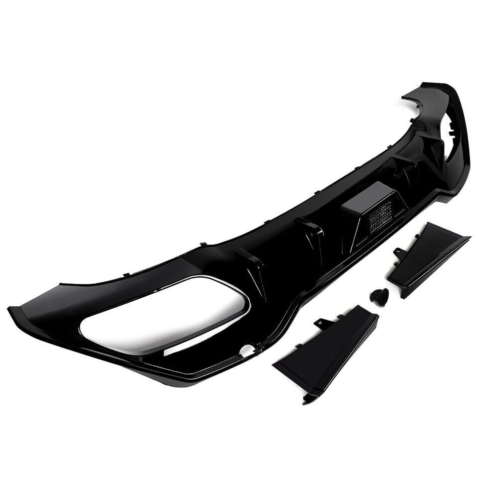 REAR DIFFUSER WITH LED LIGHT FOR BMW 8 SERIES G14 G15 M SPORT GLOSS BLACK 2019+