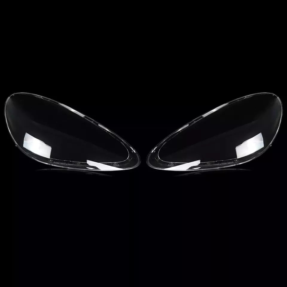 2x HEADLIGHT CLEAR LENS LAMPSHADE COVERS FOR PORSCHE CAYENNE 958 2011-2014