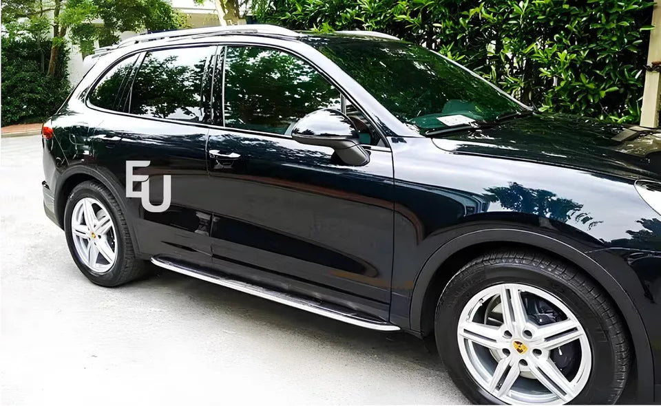 OE STYLE ALUMINIUM RUNNING BOARD SIDE STEPS FOOT RAILS FOR PORSCHE CAYENNE 2018+